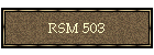 RSM 503