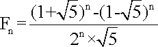 Binet's Formula